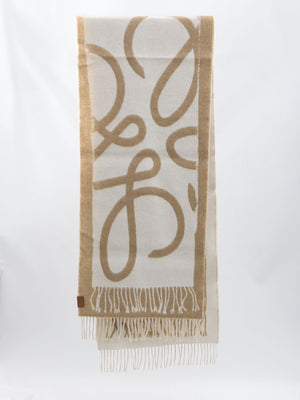 LOEWE Double-Faced Wool and Cashmere Scarf - 38x180cm