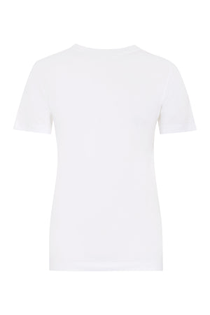 DOLCE & GABBANA White Cotton Crew-Neck T-Shirt for Women