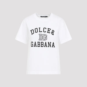 DOLCE & GABBANA Elegant Cotton Tee for Women - FW24 Collection