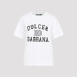 DOLCE & GABBANA Classic Women's White T-Shirt with Black Logo