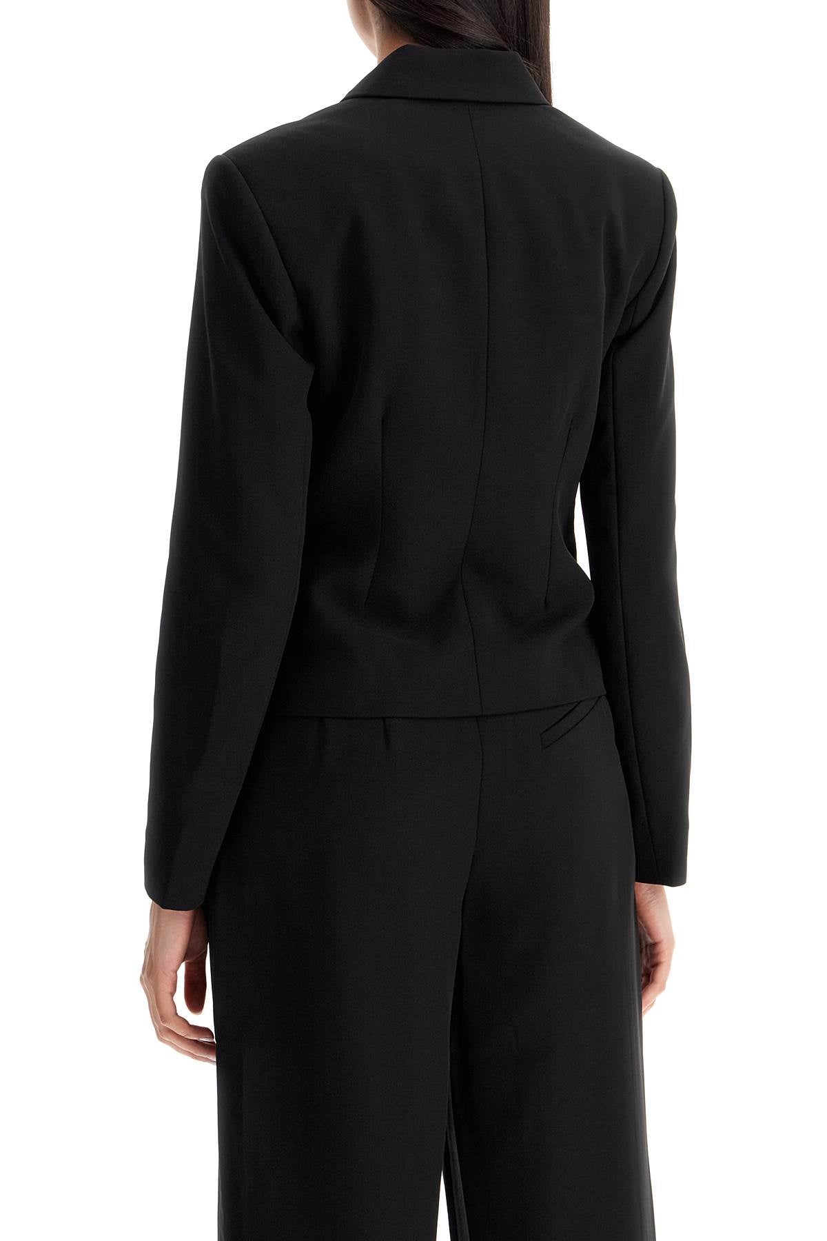 GANNI Chic Black Blazer with Buttons for Women