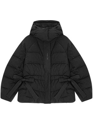 GANNI Oversized Puffer Jacket with Bow Detailing