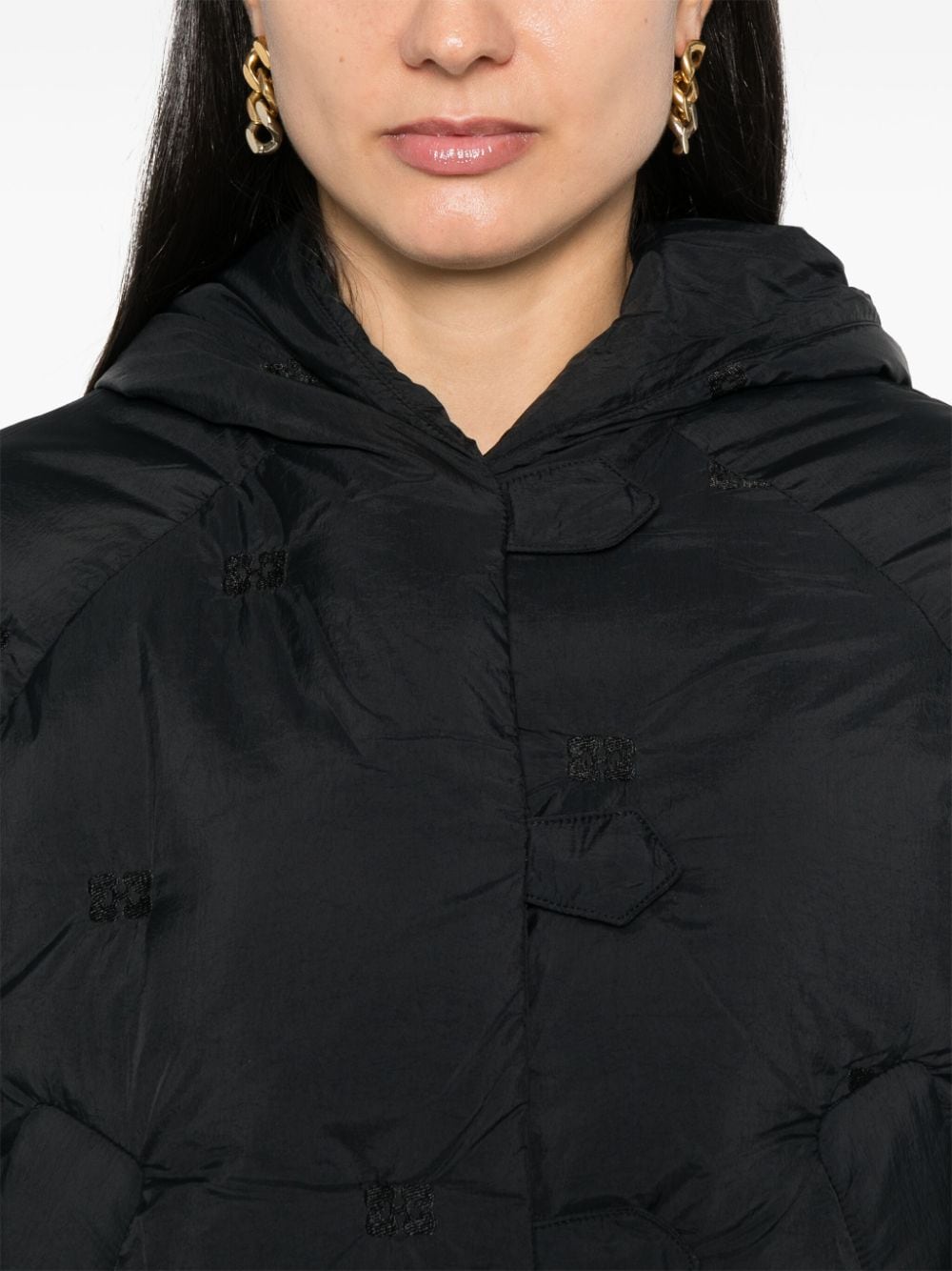 GANNI Mini Recycled Nylon Puffer Jacket