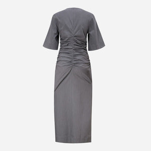 GANNI V-neck Suiting Dress for Women - FW24 Collection