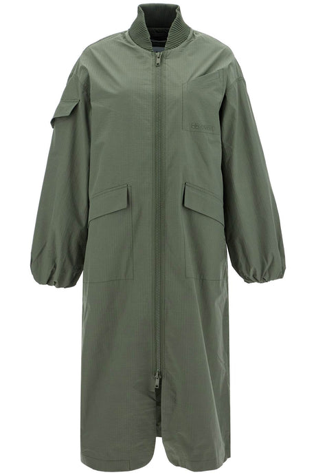 GANNI Wide-Cut Long Trench Jacket for Women