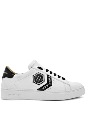 PHILIPP PLEIN Lo-Top Leather Sneakers for Men