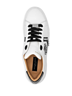 PHILIPP PLEIN Lo-Top Leather Sneakers for Men