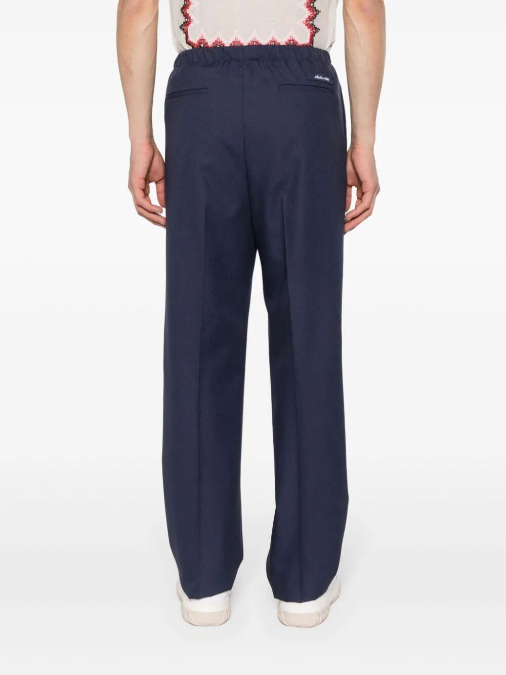 FENDI Navy Blue Men's Trousers - SS24 Collection