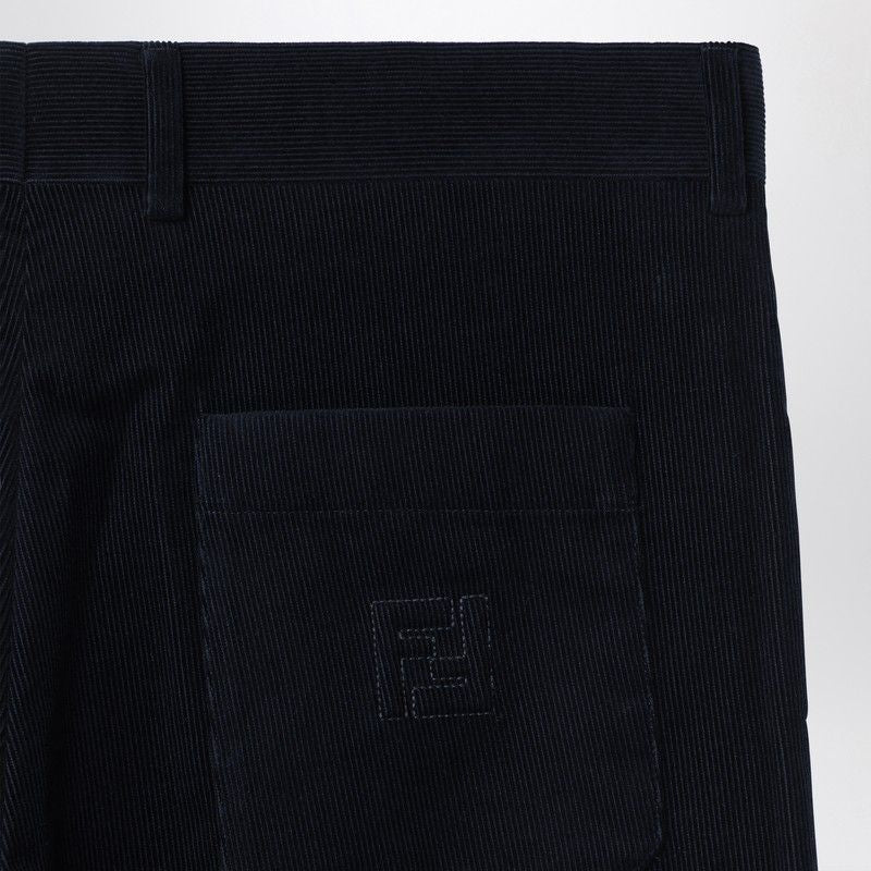 FENDI Velvet Trousers for Men - FW24 Collection