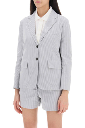 THOM BROWNE Cotton Jacket for Women - SS24 Collection