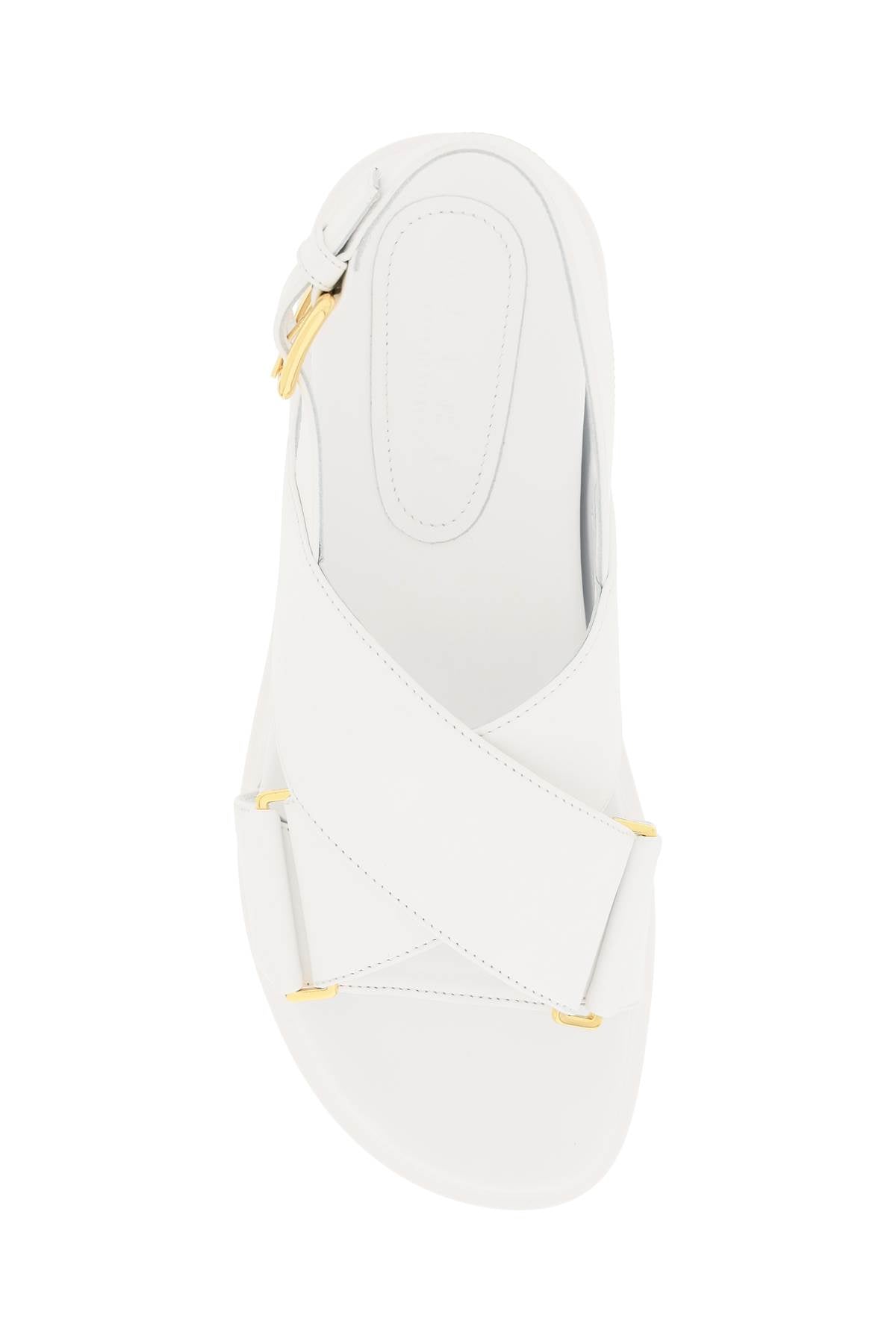 MARNI Criss-Cross Leather Sandals