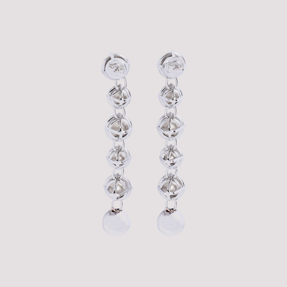 JEAN PAUL GAULTIER Long Diamond Brass Earrings for Women