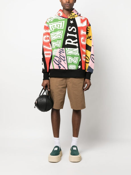 KENZO Multicolored Oversized Hoodie for Men - SS23 Collection