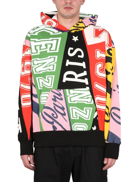 KENZO Flag Print Hoodie Sweatshirt