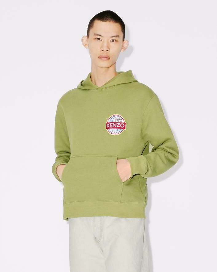 KENZO Sage Green Hoodie for Men - SS24 Collection