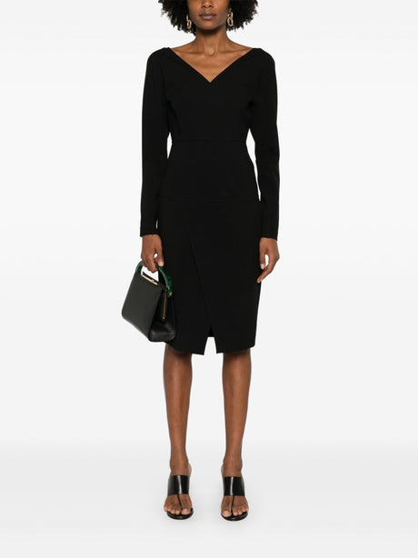 FENDI Elegant Long Sleeve Midi Dress for Women