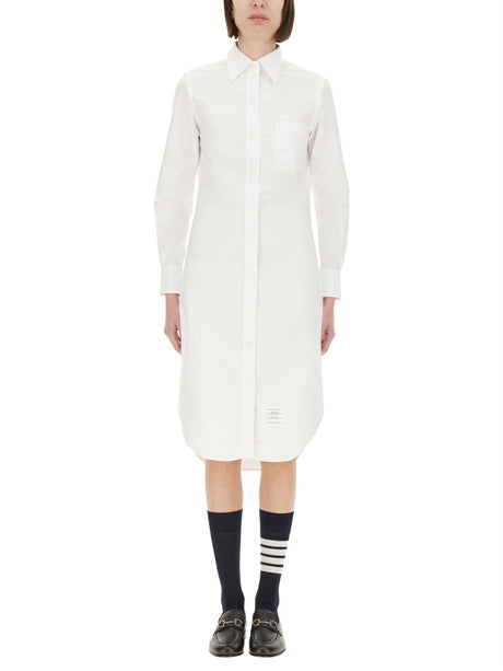 THOM BROWNE Shirt Dress with Elegant Design - Size 40