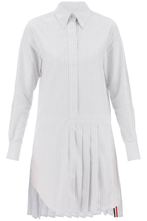 Striped Oxford Shirt Dress for Women by Thom Browne