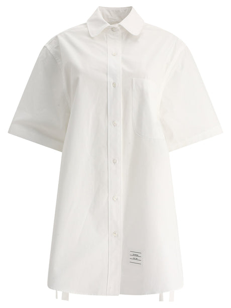 THOM BROWNE Elegant Women's Cotton Dress - Fall/Winter 24