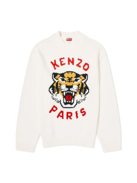 KENZO Lucky Tiger Logo Sweater - Men's Long Sleeve Essential