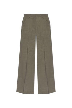 KENZO Luxurious Wide-Leg Wool Blend Pants