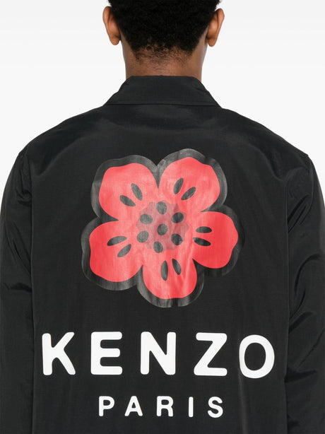 KENZO Signature Boke Flower Nylon Overshirt for Men