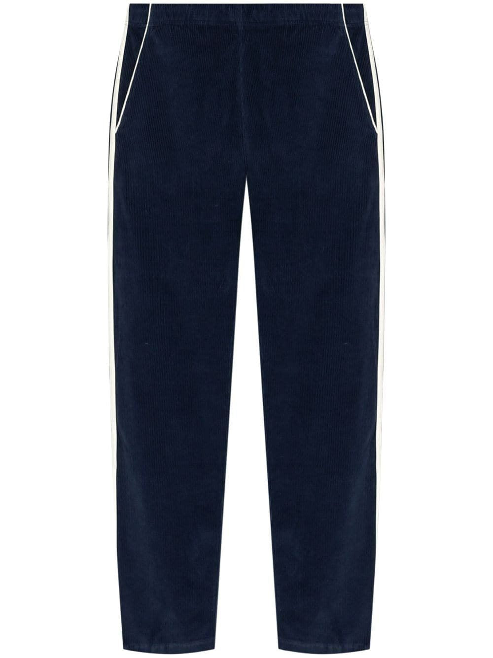 KENZO Midnight Blue Velvet Track Pants