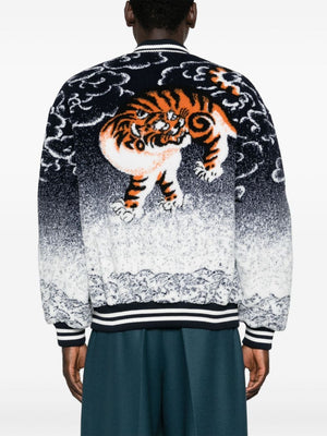 KENZO Multicolor Tiger Print Bomber Jacket