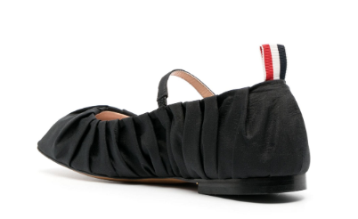 THOM BROWNE Elegant Leather Ballerinas for Women