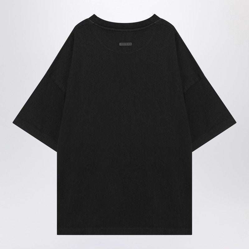 FEAR OF GOD Thunderbird Oversized Black Cotton T-Shirt