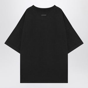 FEAR OF GOD Oversized Black Logo T-Shirt for Men - FW24