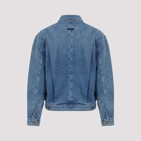 FEAR OF GOD Indigo Blue Cotton Denim Jacket for Men - SS24