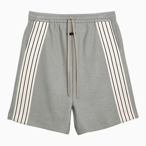 FEAR OF GOD Quần short bermuda len kẻ xám