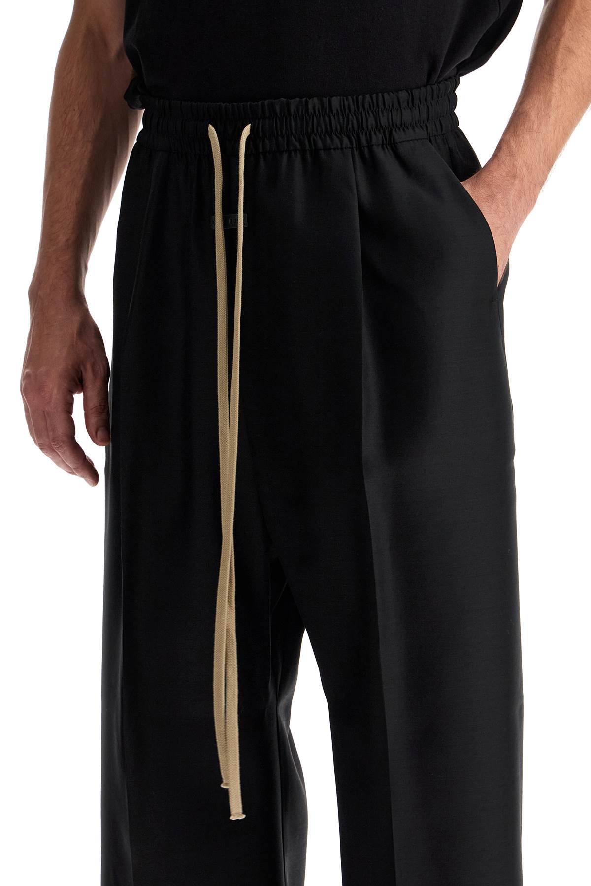 FEAR OF GOD Wide Cut Wool and Silk Trousers - Size M