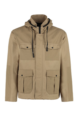 HERNO Beige Cotton Gabardine Field Jacket - Men's Mid-Season Must-Have