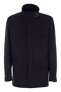 HERNO Men's Wool Jacket - Regular Fit High Collar Outerwear