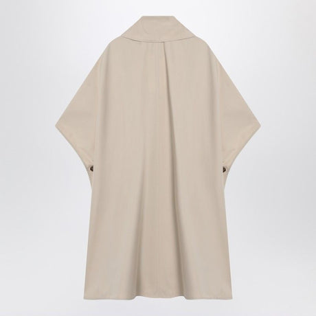 MAX MARA Beige Double-Breasted Water-Repellent Cape for Women