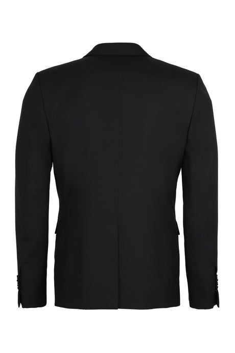 FENDI Men's Single-Breasted Black Jacket for SS24