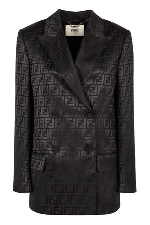 FENDI Luxurious Silk Double-Breasted Blazer