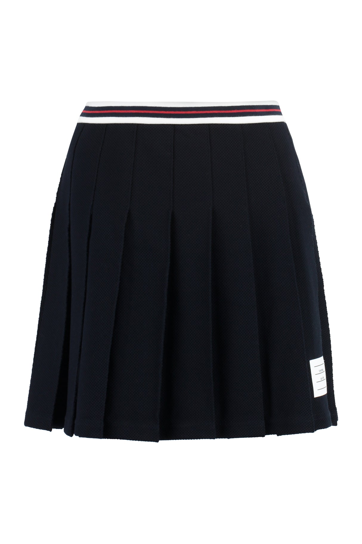 THOM BROWNE Pleated Skirt with Tricolor Detail for Women - FW23 Collection