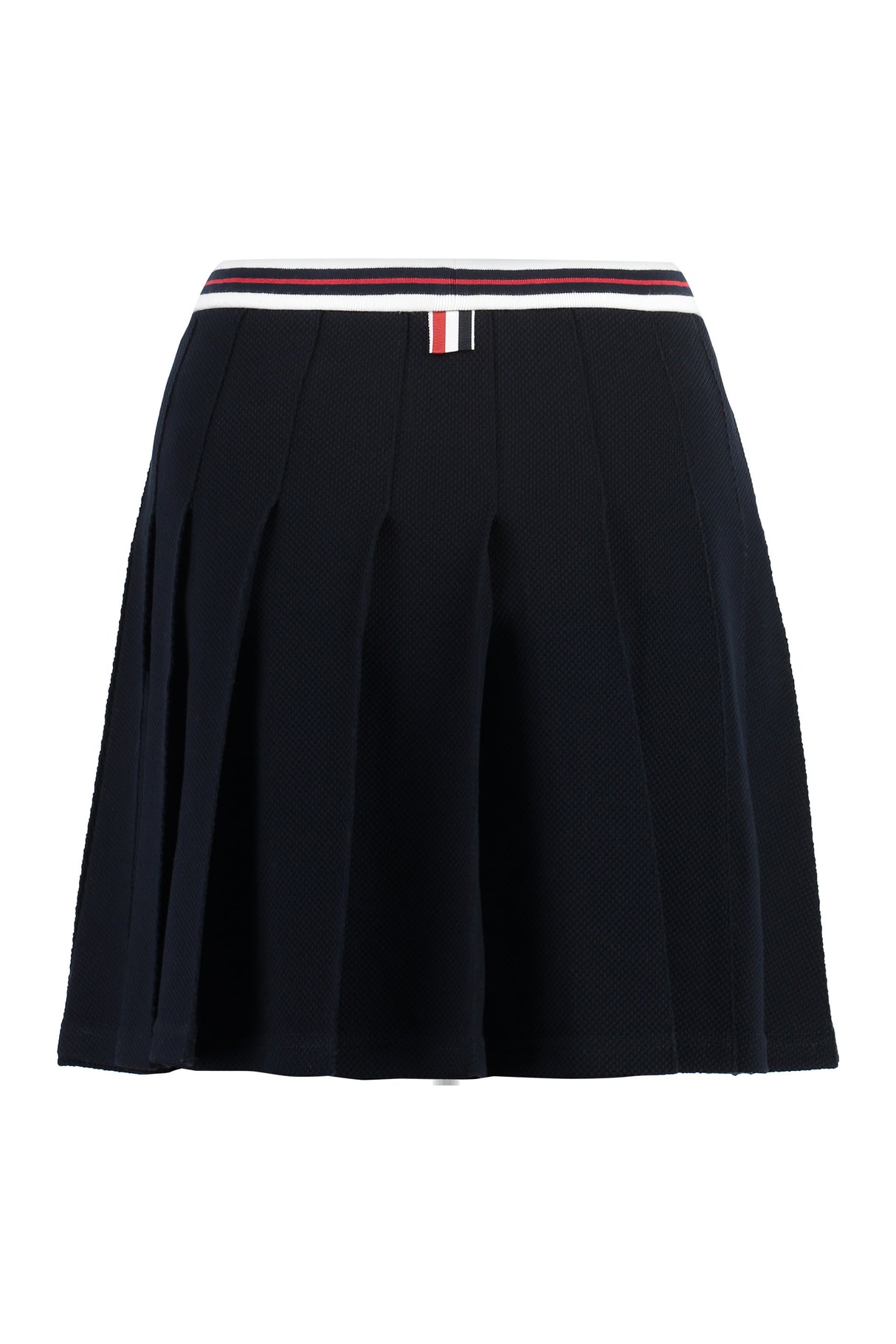 THOM BROWNE Pleated Skirt with Tricolor Detail for Women - FW23 Collection
