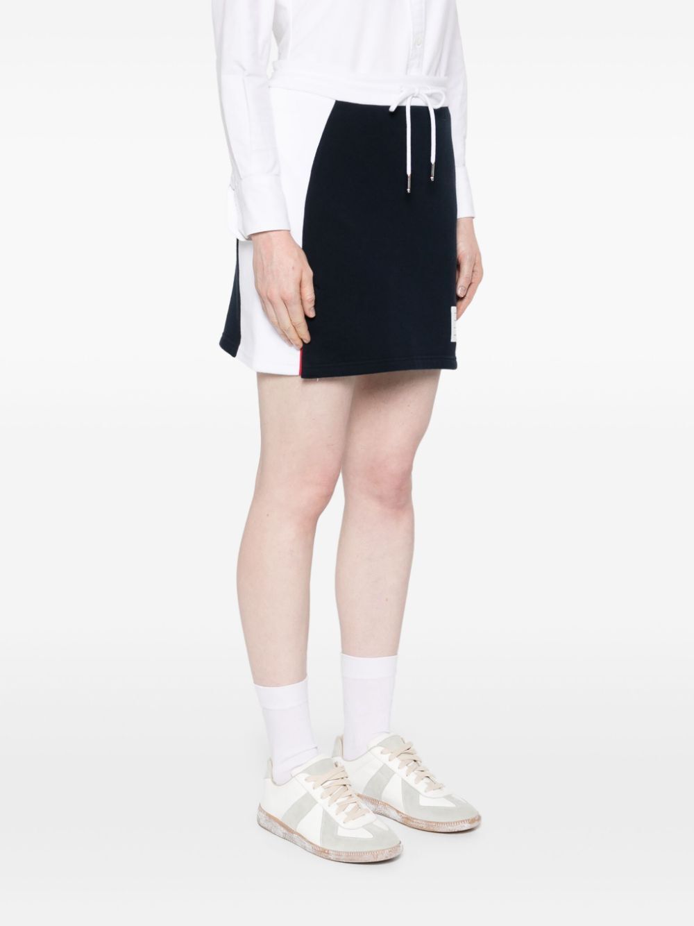 THOM BROWNE Classic Solid Blocked Mini Skirt