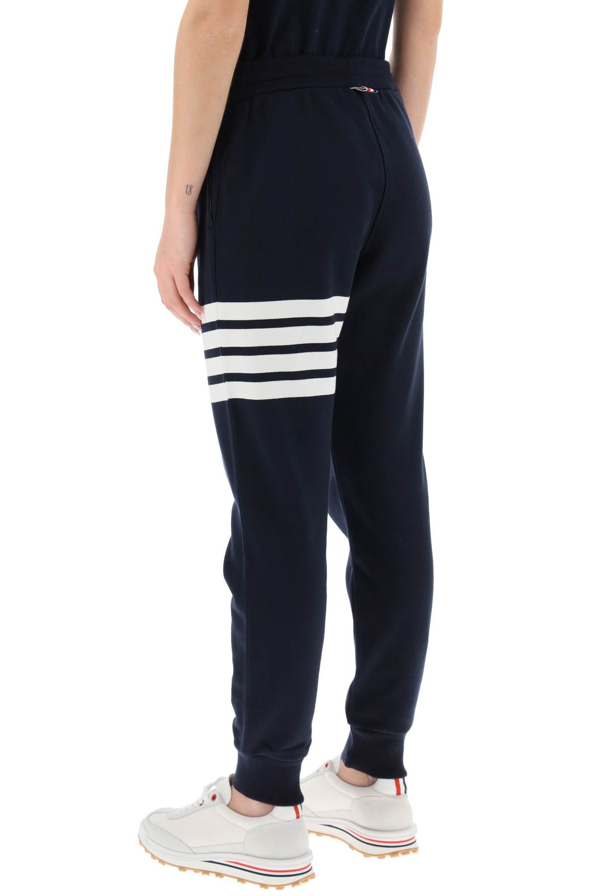 THOM BROWNE Women's Grey 4-Bar Sweatpants for FW23