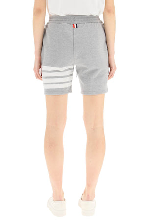 THOM BROWNE Tricolor Loopback Cotton Shorts