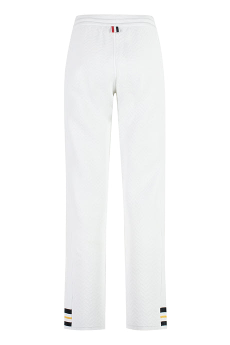 THOM BROWNE Tricolor Detail Drawstring Track Pants for Women