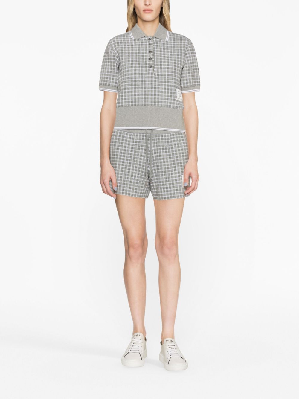 THOM BROWNE 2024 Women's Mid Grey Shorts & Burmudas for Summer