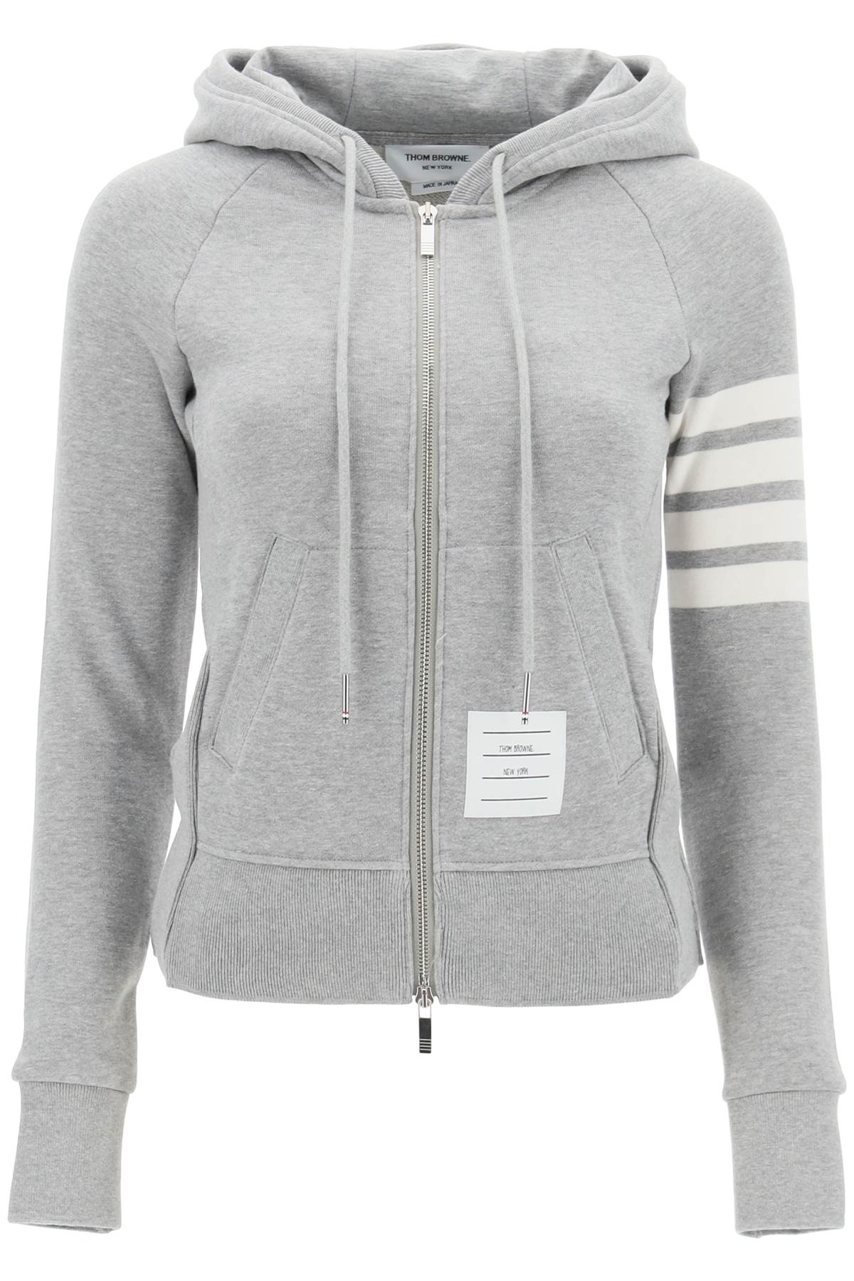 THOM BROWNE 4-Bar Slim Fit Hoodie (Size IT 38)