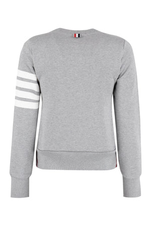 THOM BROWNE Iconic 4-Bar Crewneck Sweater