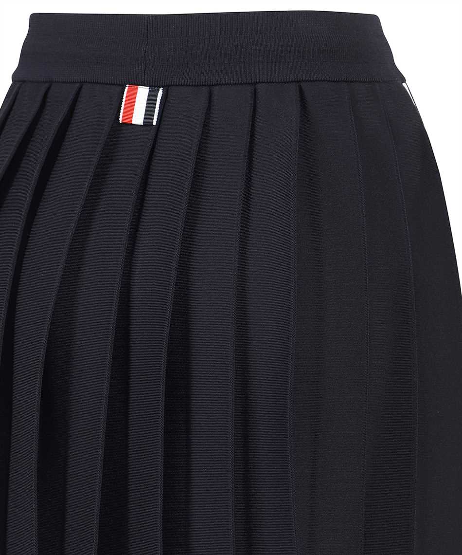 THOM BROWNE Chic Pleated Skirt with Asymmetric Hem