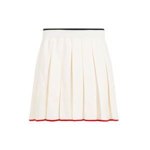 THOM BROWNE Elegant Full Needle Mini Pleated Skirt